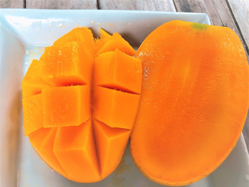 snow mango plate